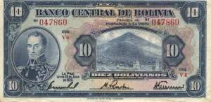 10 Bolivianos L. 20.7.1928